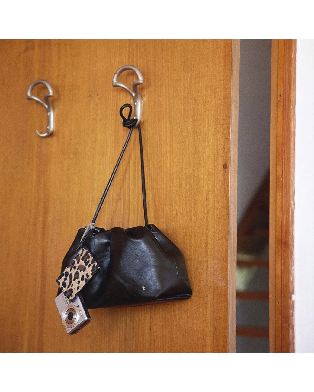 Sd Collection Black Cove Ruched Clutch