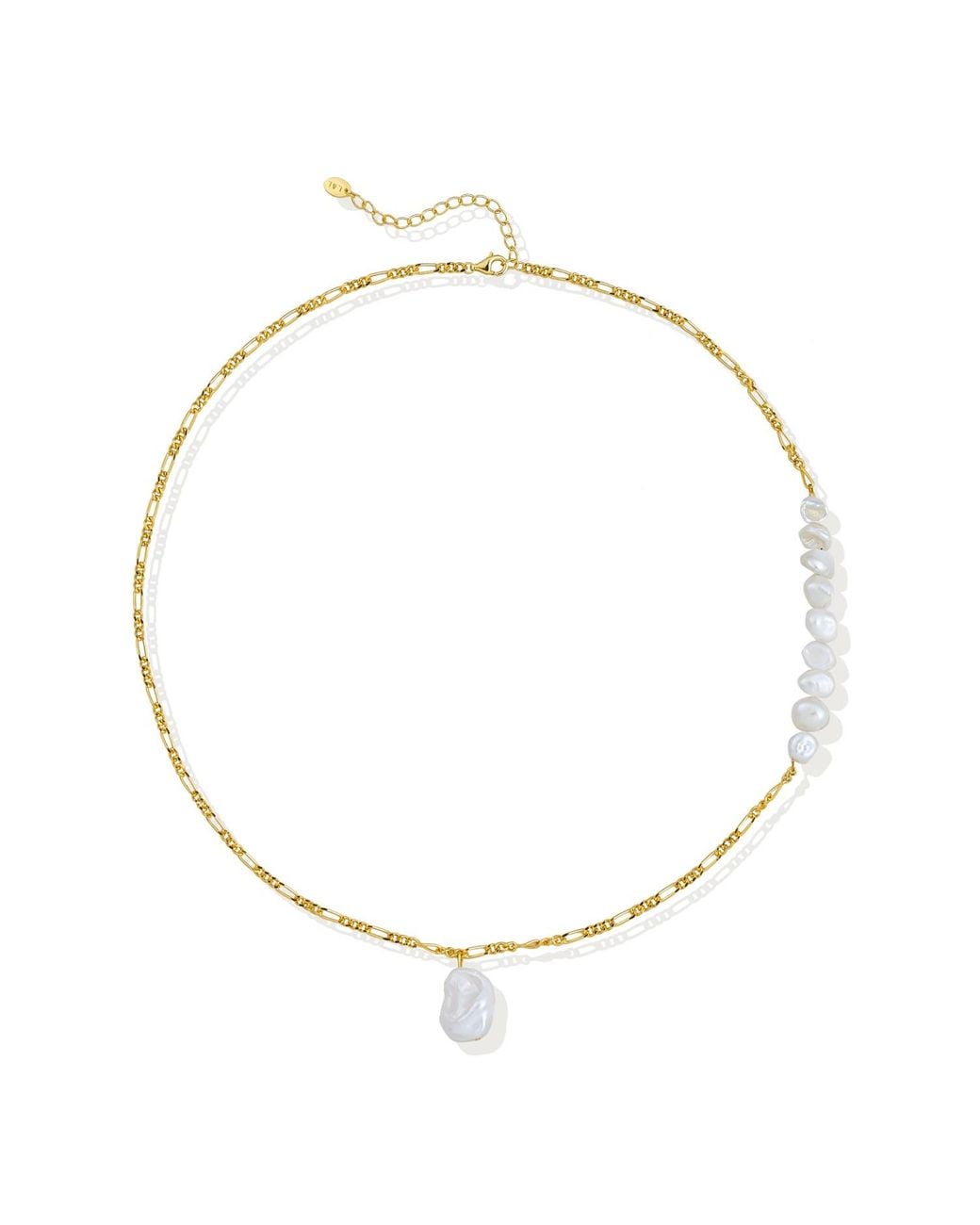 Lait & Lune Metallic Nassa Pearl Necklace