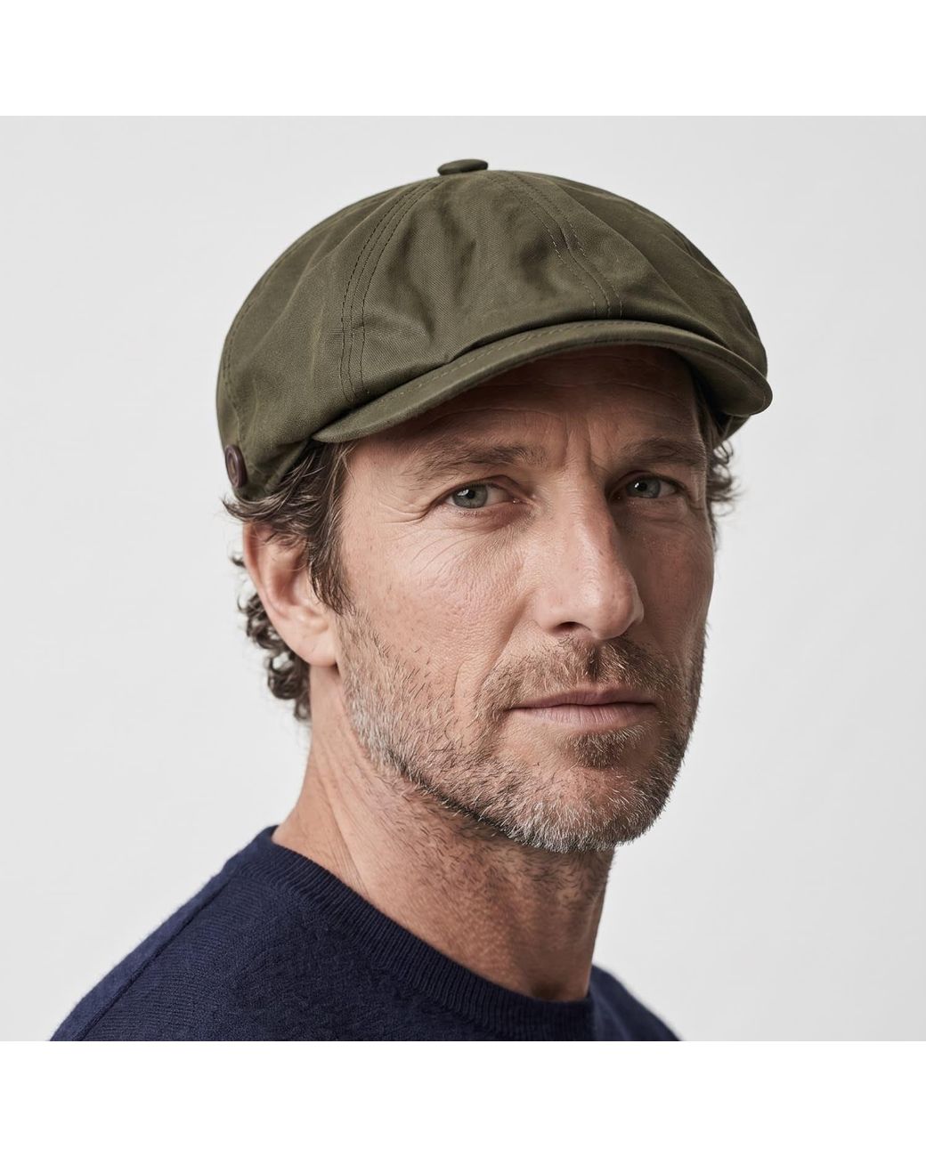 Dasmarca Hats Green Josh Italian Waterproof Newsboy Bakerboy Cap for men