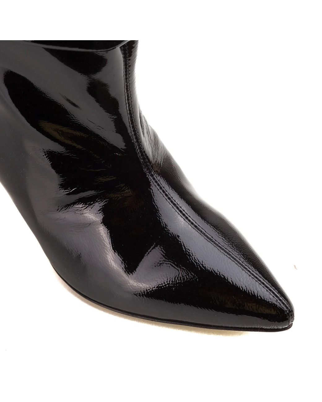 Ginissima Black Patent Leather Eva Boots