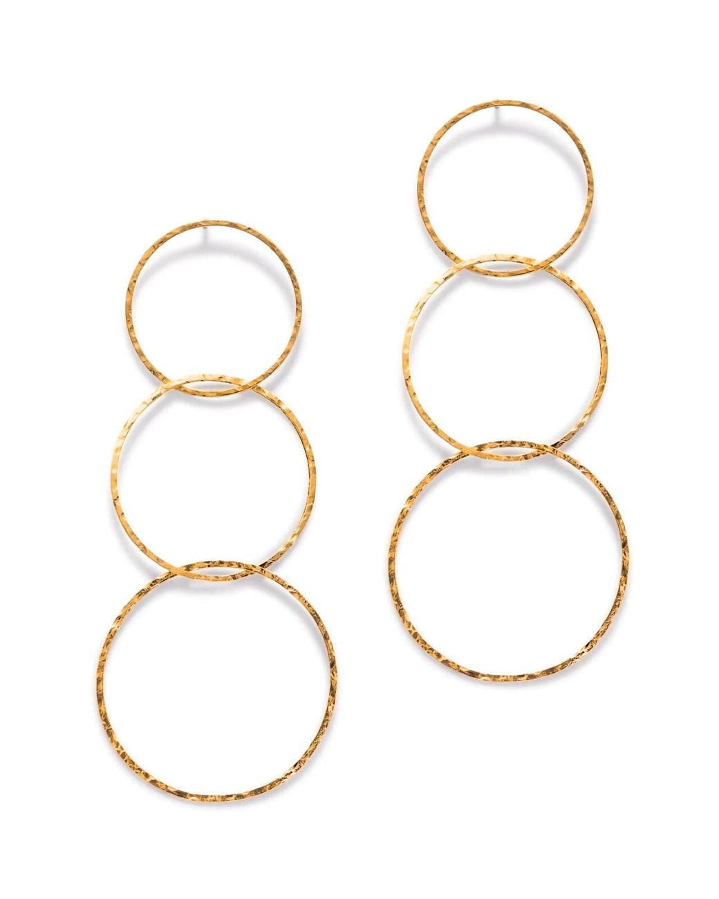 Jaredjamin White Lindy Links Post Earrings