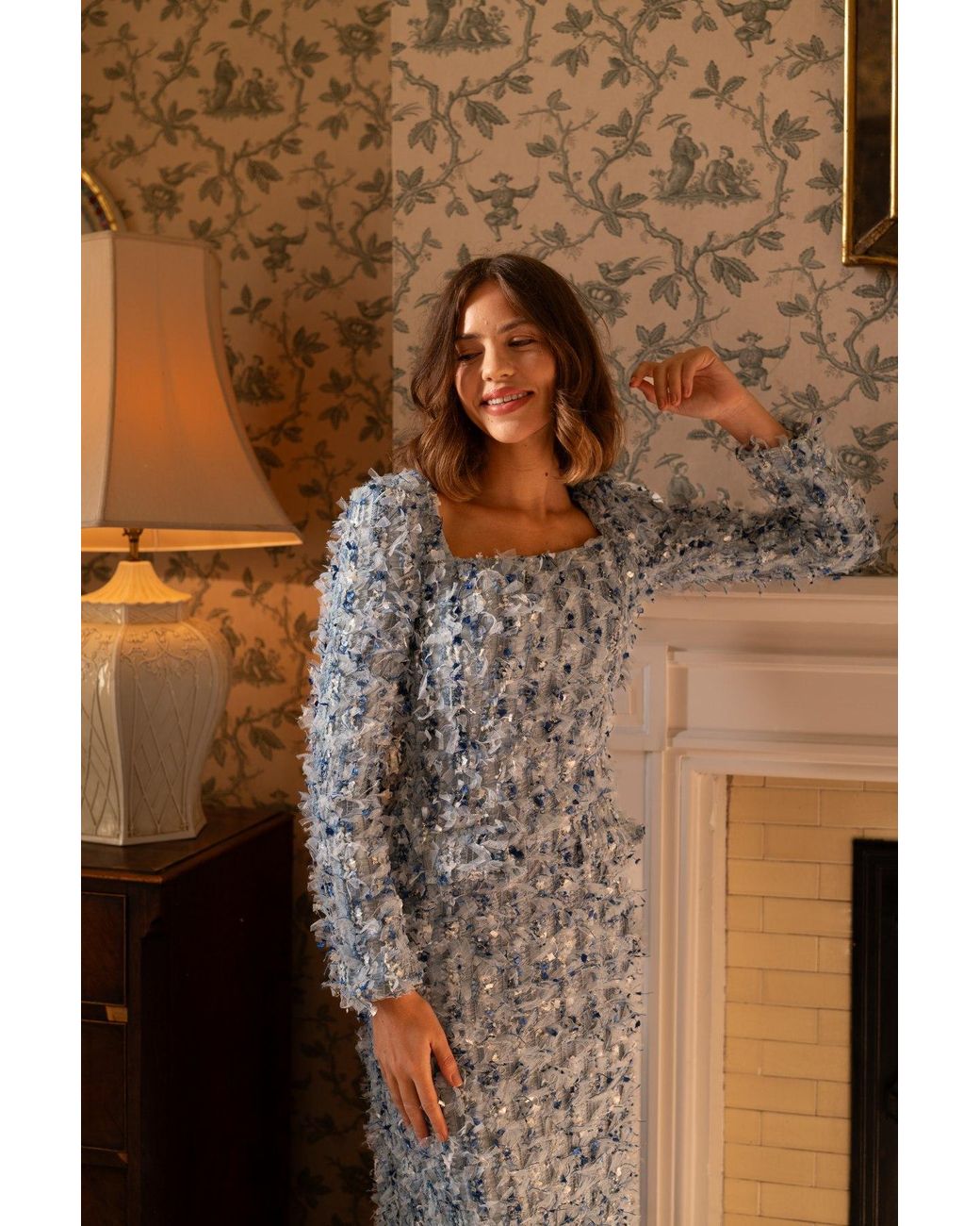Hortons England Blue Serena Dress