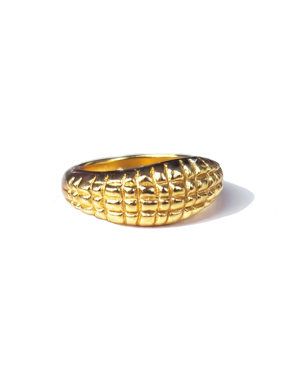 Krush Metallic Rio Python Textured Ring