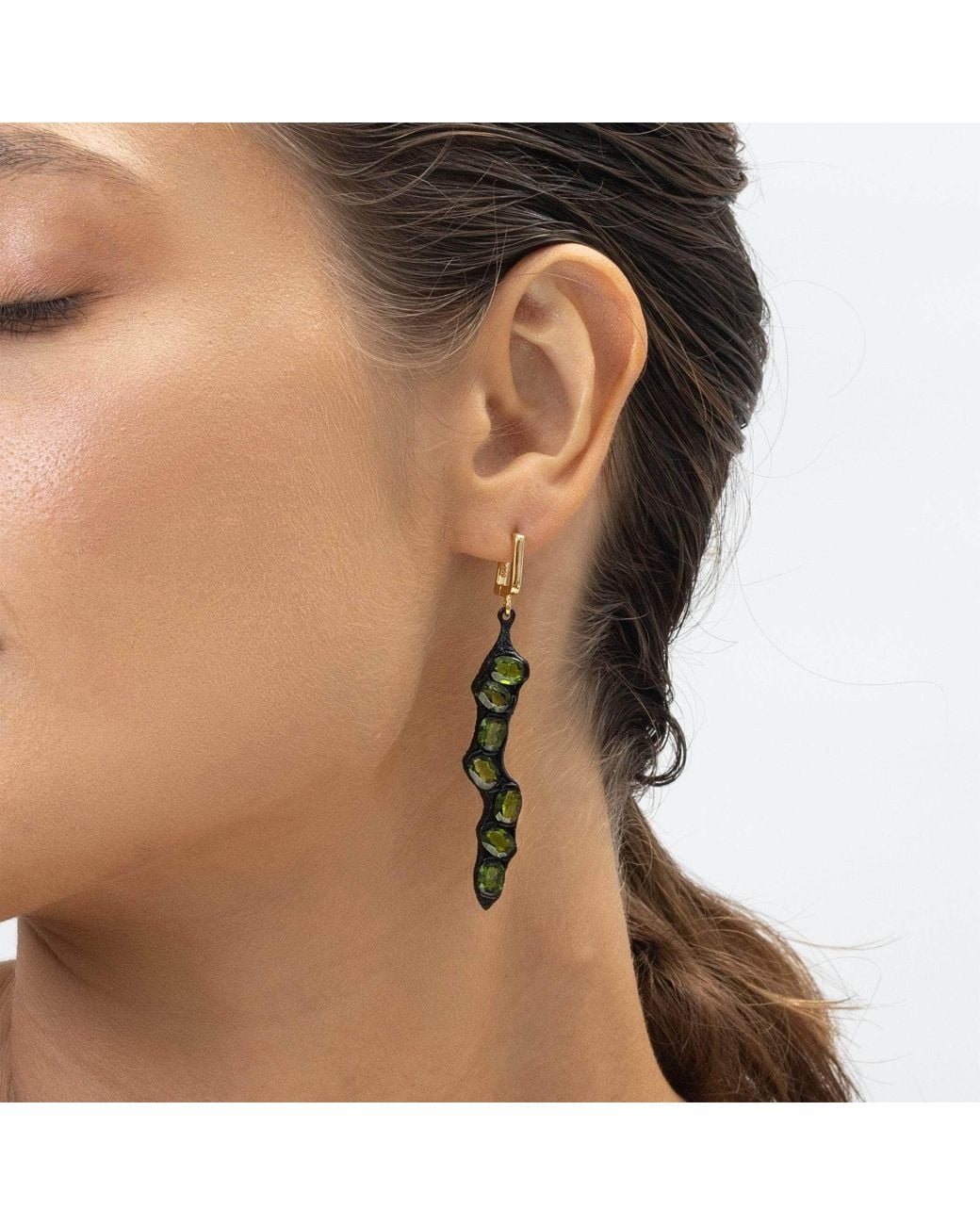 German Kabirski Green Haydn Chrome Diopside Earrings