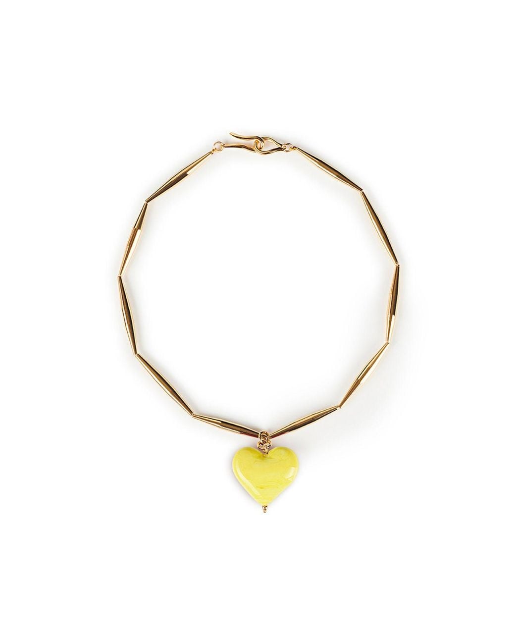 Tohum Design Metallic Cuore Necklace – Lemon