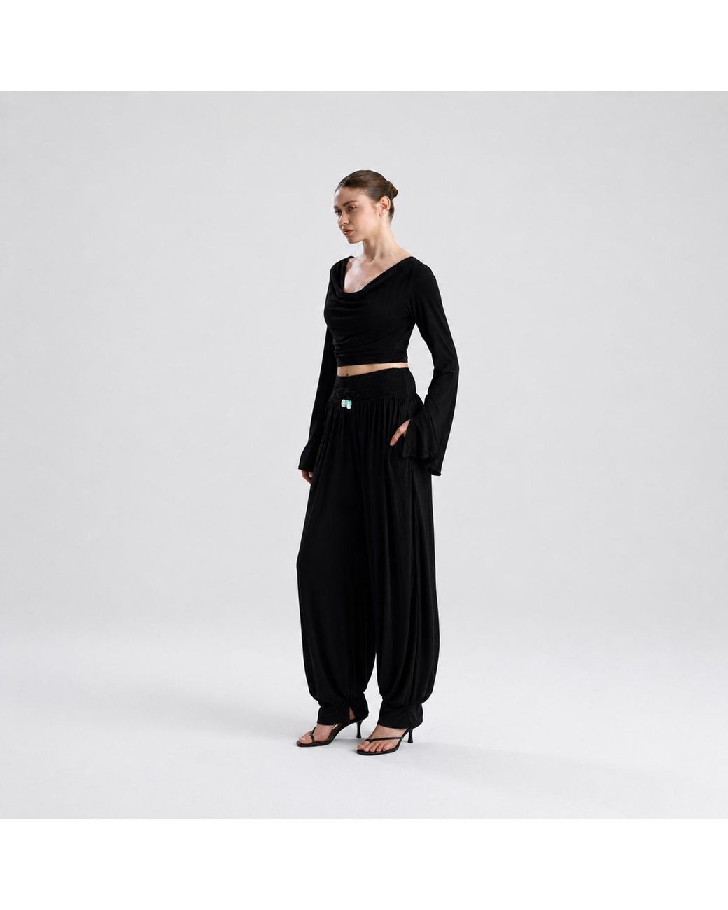 Maison De Gala Black Valerie Noir Drape Set