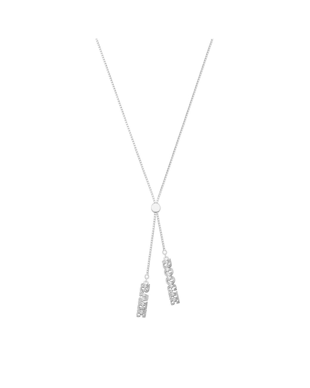 CarterGore Metallic Boogie Babe Sterling Slider Necklace