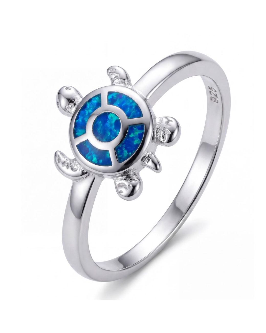 Latelita London Blue Turtle Opalite Ring