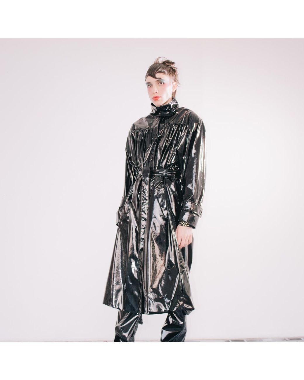 Paloma Lira Black Matrix Trench for men