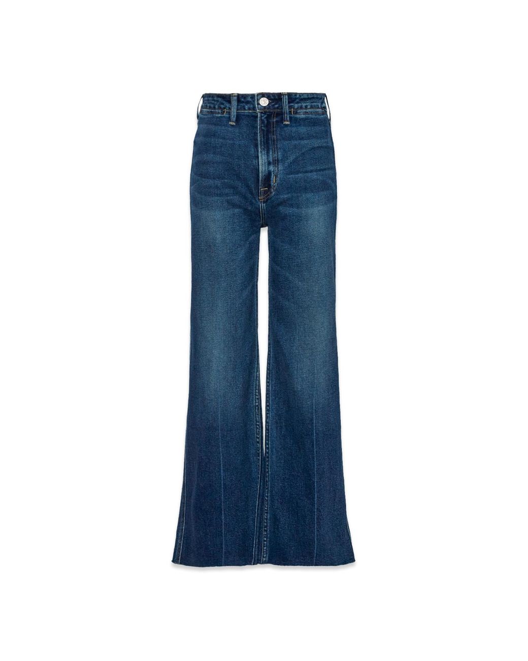 NOEND Blue Queen High Rise Crop Wide Leg