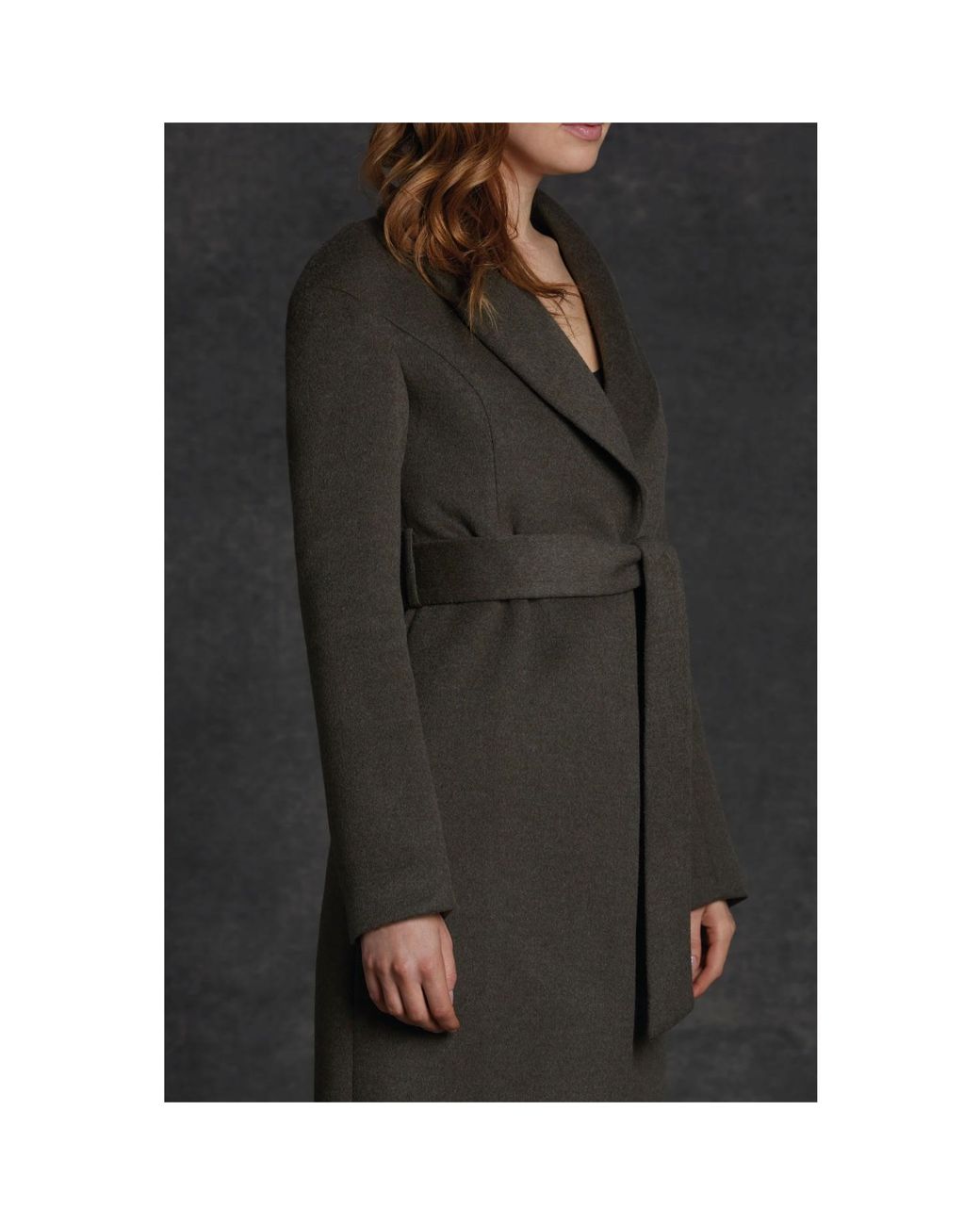 Vulto Black Shawl Coat