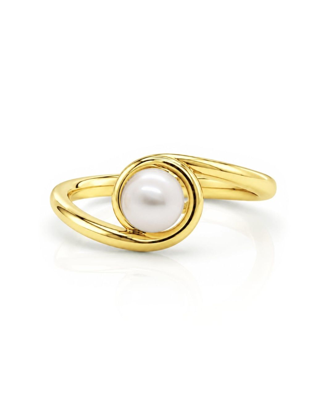 Unaloe Metallic Pearl Elegance Ring – Plated Jewelry