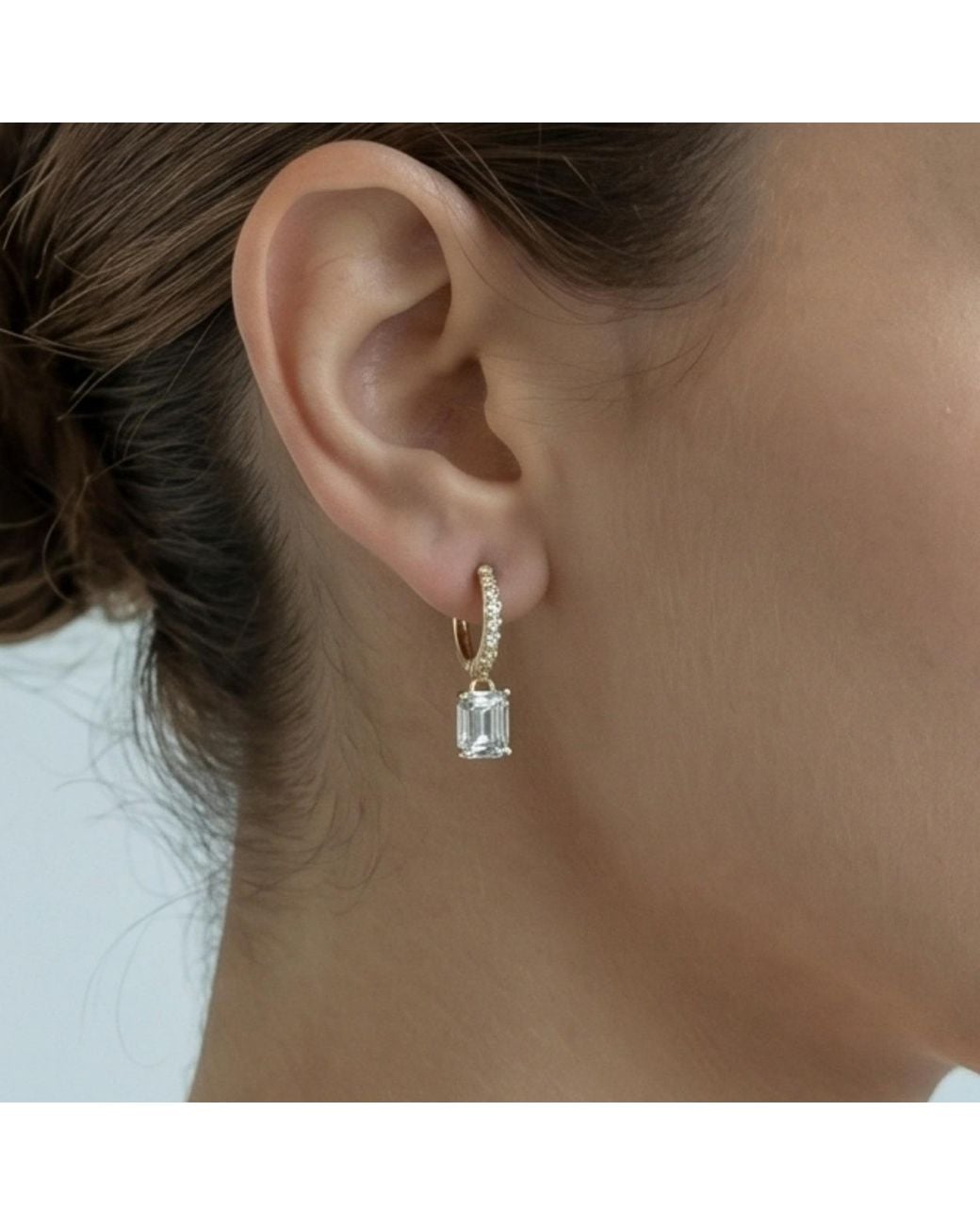 Uchi and Soto Metallic Shikaku Stone Earrings