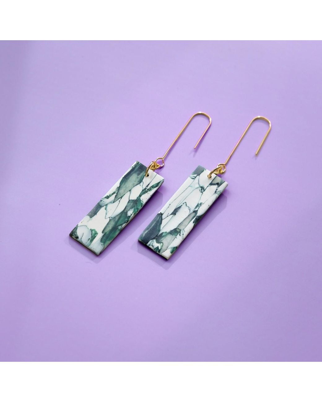 By Chavelli White Giulia Dangly Earrings