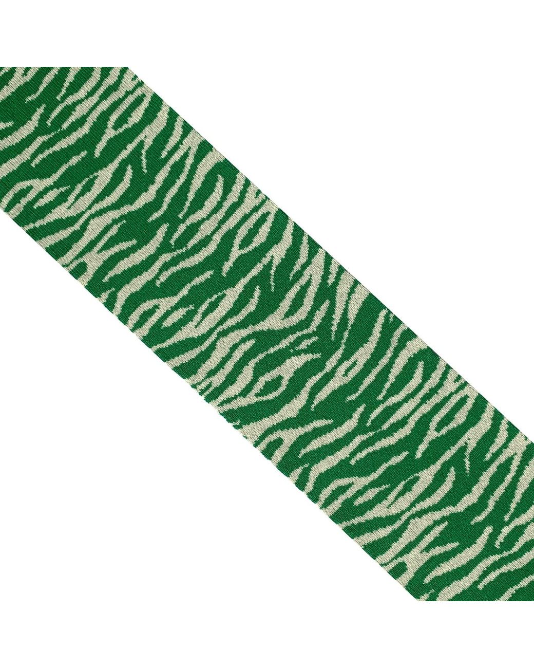 INGMARSON Green Tiger Wool & Cashmere Scarf