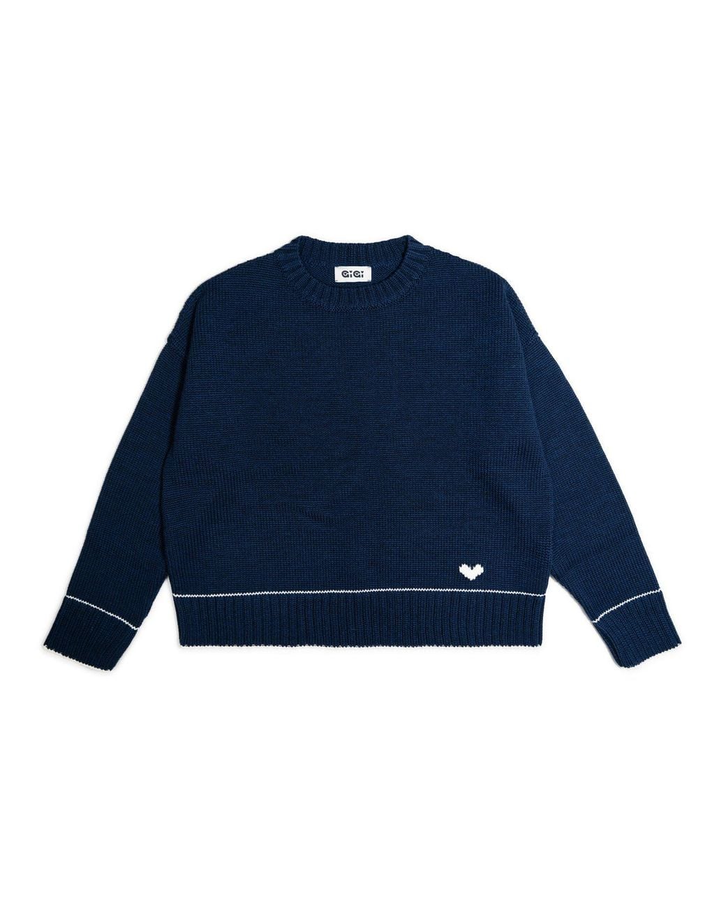 Gigi Knitwear Blue Lara Charm Sweater