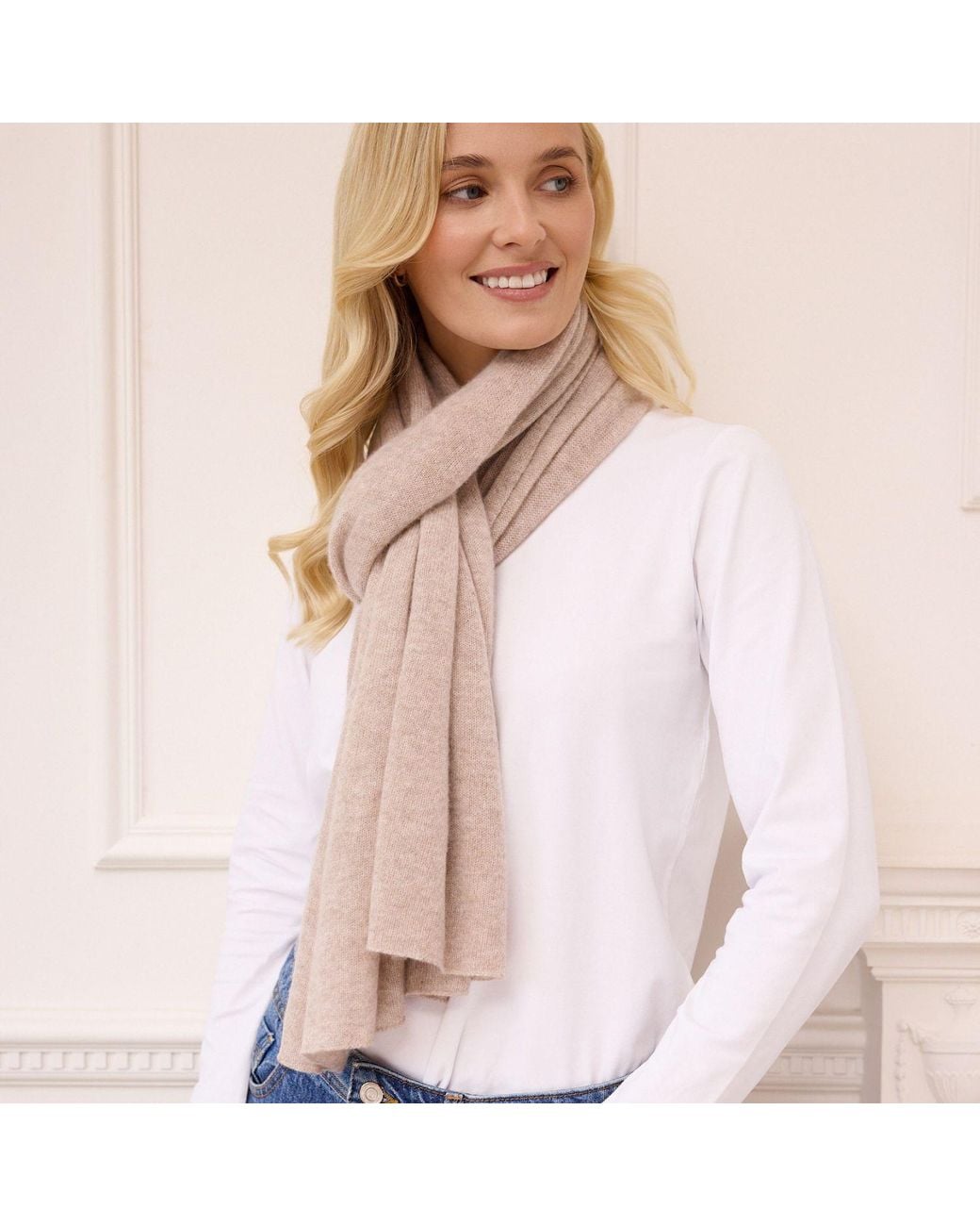 Cove Gray Lucy Fawn Multi Way Cashmere Wrap
