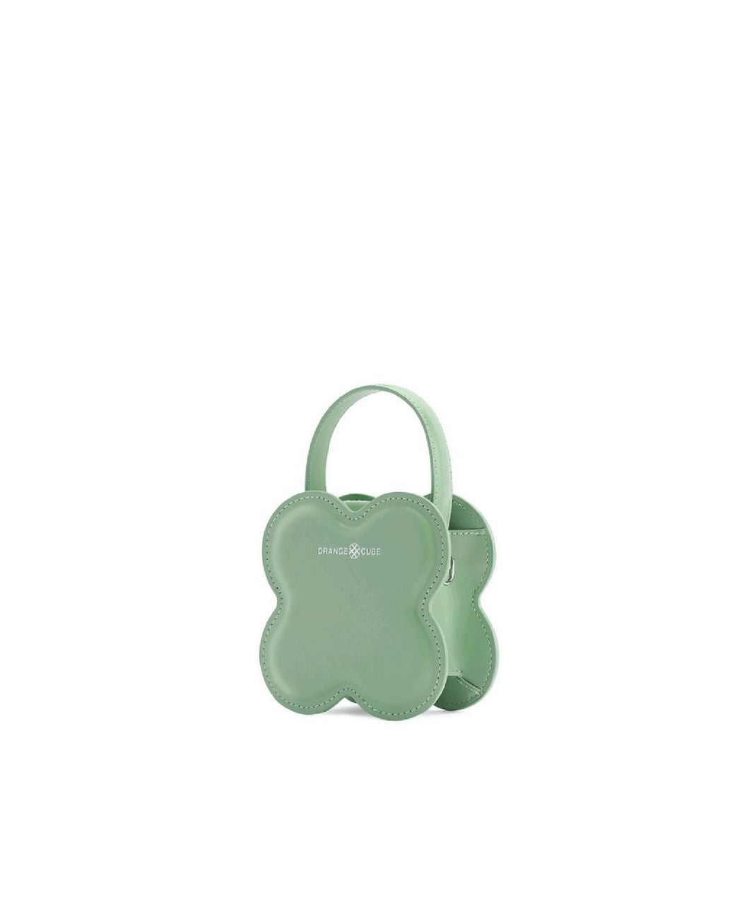Orange Cube Green Small Lucky Clover Handbag