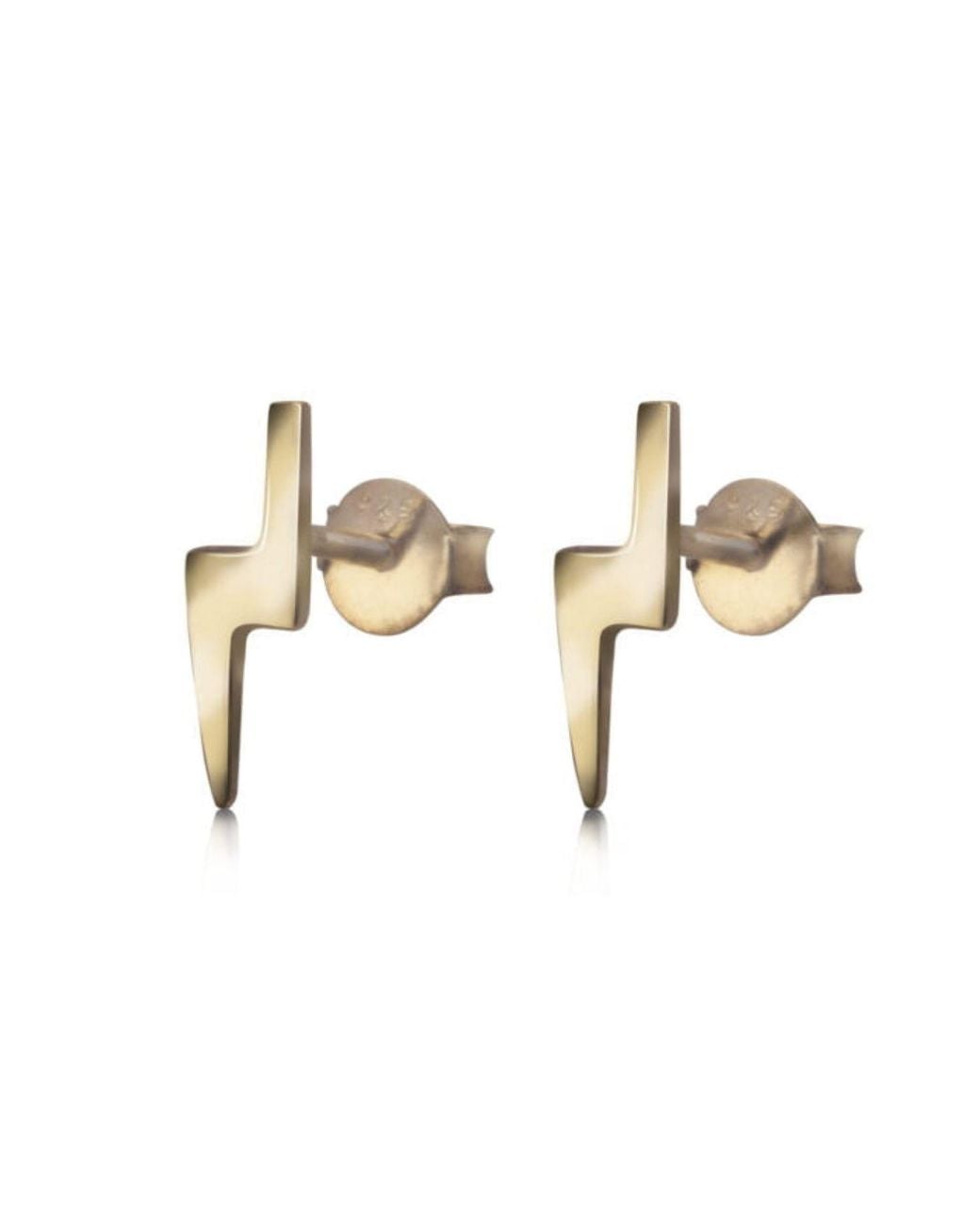 The Jewellery Store London Metallic Lightning Bolt Studs