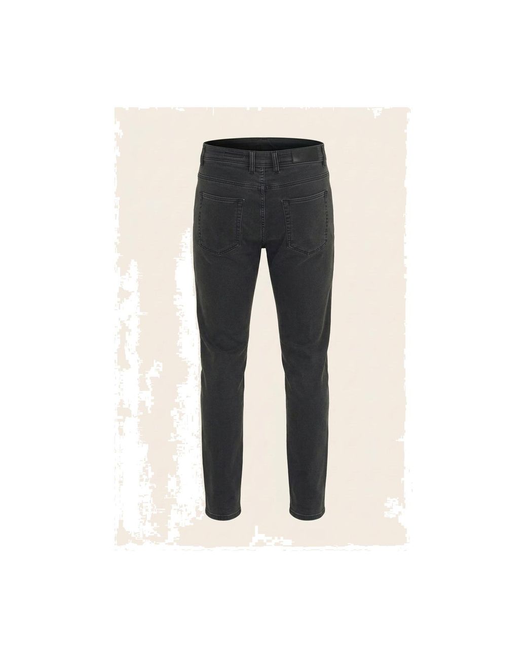 Ron Tomson Black Super Soft 5-Pocket Style Pants for men