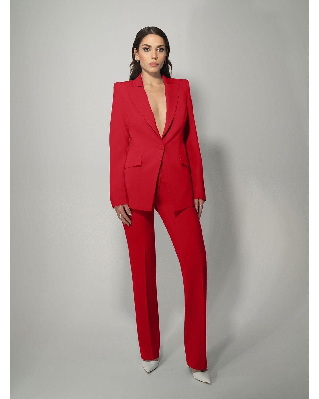 Tia Dorraine Illusion Classic Tailored Suit, Fierce