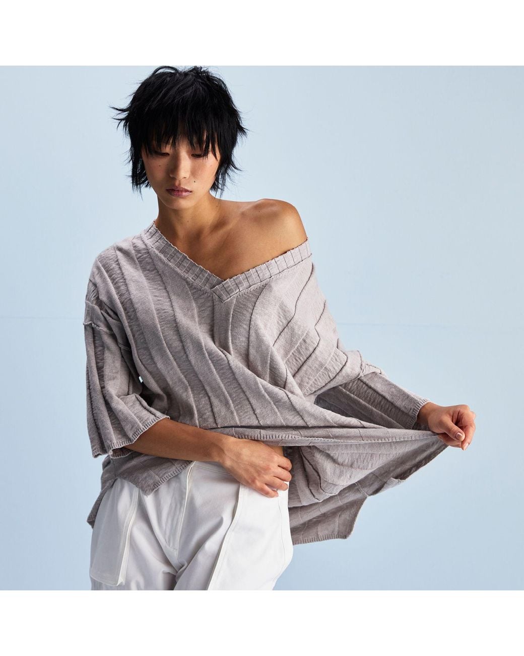 Dref Brown Neutrals Capture Tee