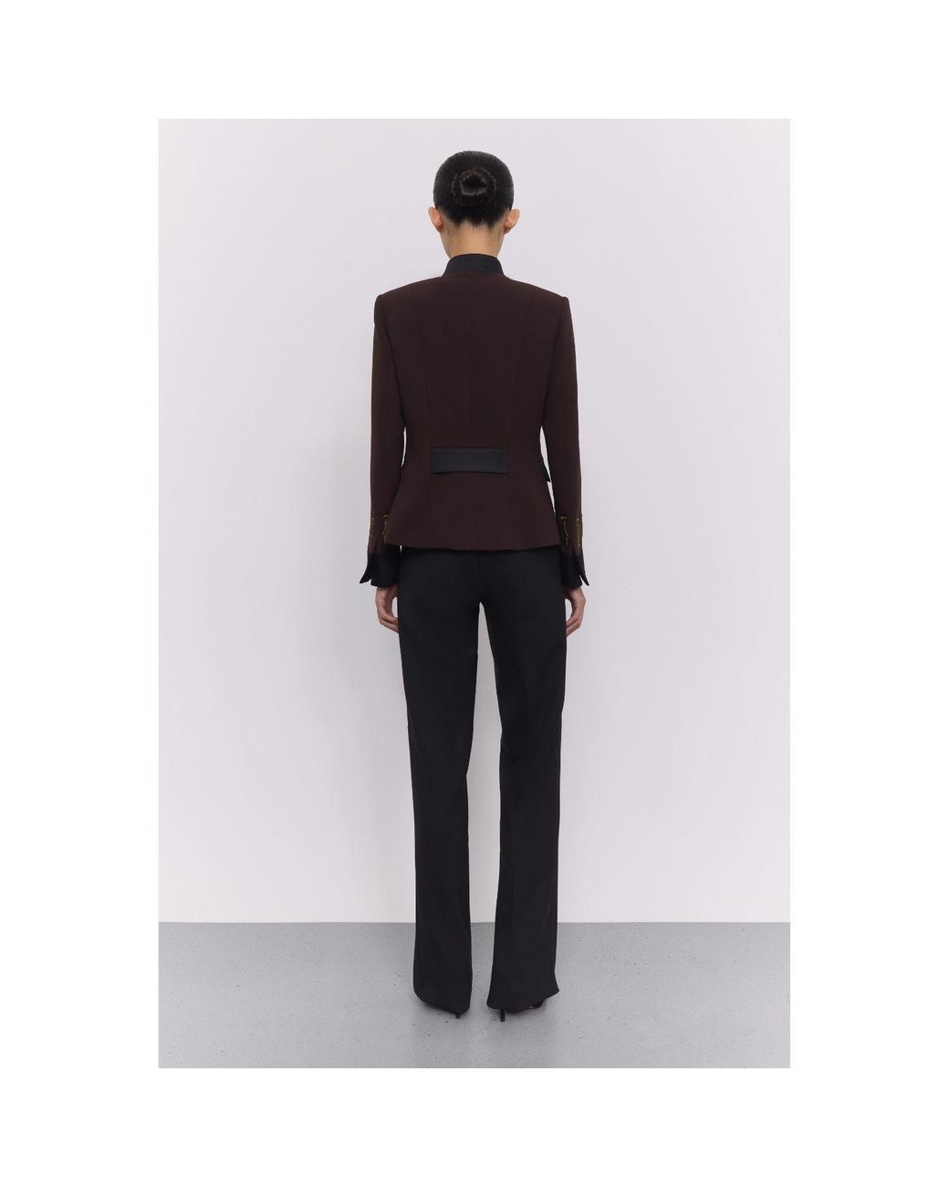 The Extreme Collection Black Military Blazer With Embroidery Nuvola