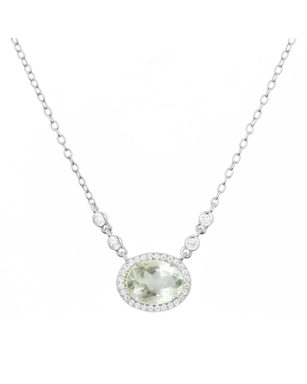 KAMARIA Metallic Aura Amethyst Gemstone Necklace