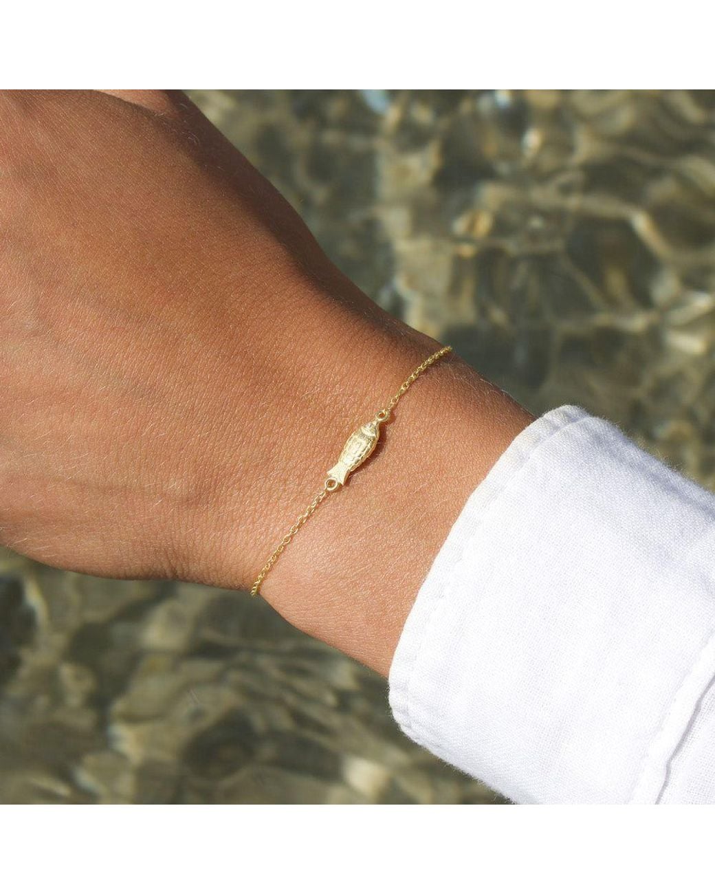 With Love Darling Metallic Fish Bracelet