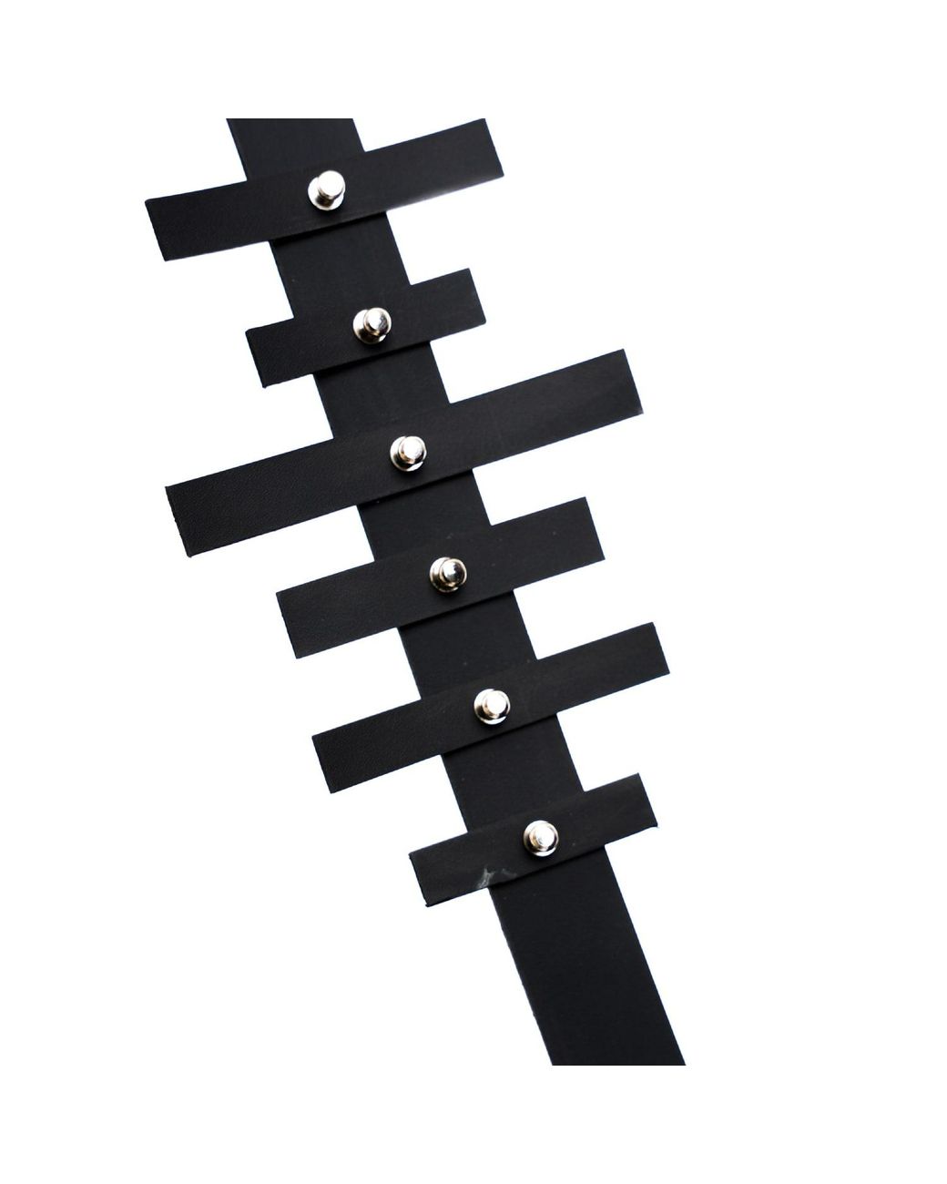 Metamorph Black Extravagant Leather Choker