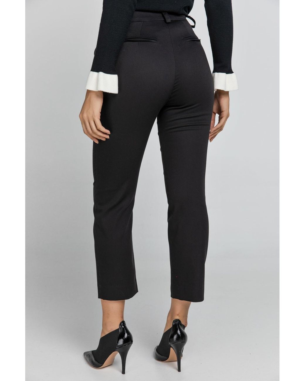 Conquista Black Gabardine Pants