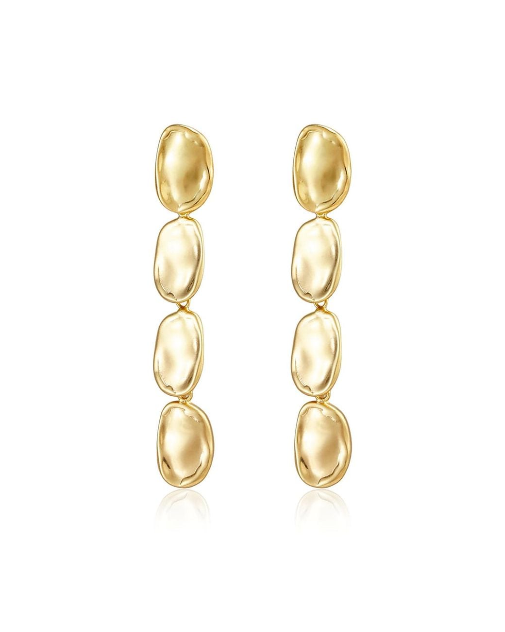 Rare Matters Jewelry Metallic Pebble Drop Earrings