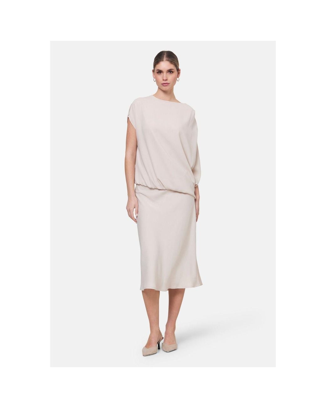 Helen Mcalinden White Neutrals Peyton Natural Pearl Skirt