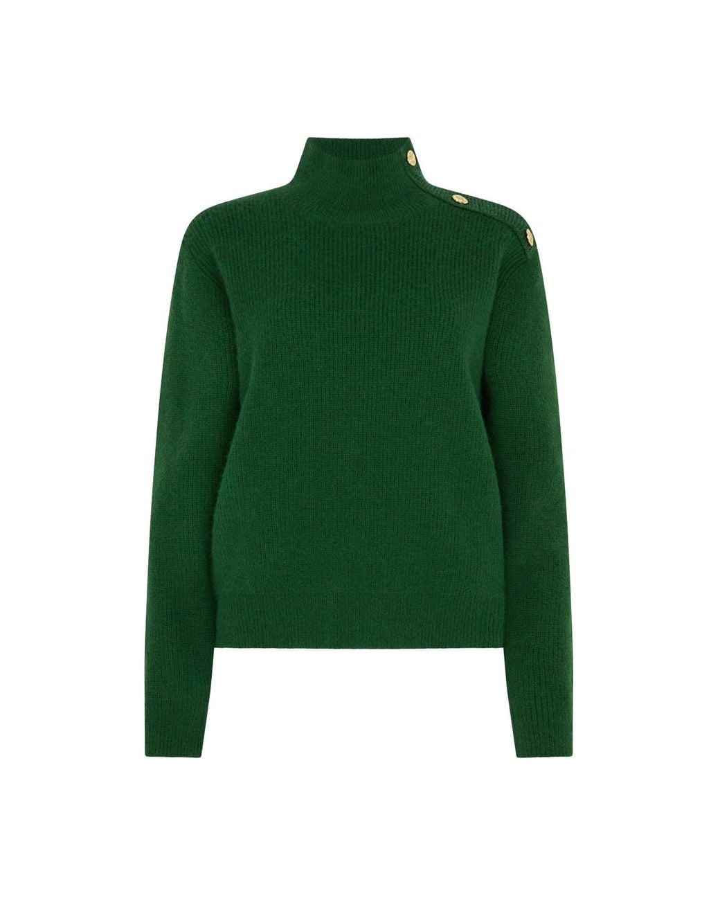 Sour Figs Green Button Shoulder Jumper