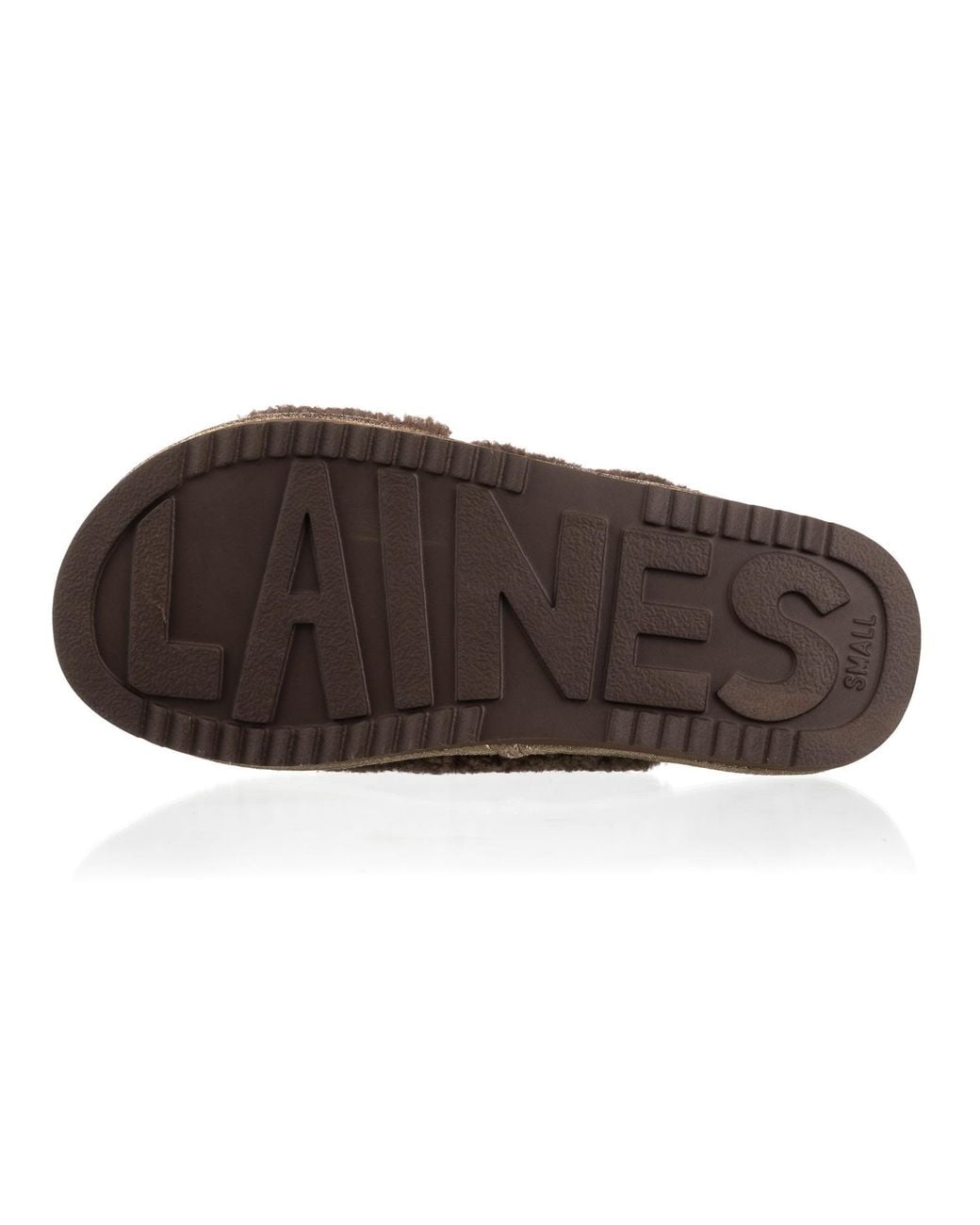 Laines London Brown Neutrals Neutral Boucle Slippers