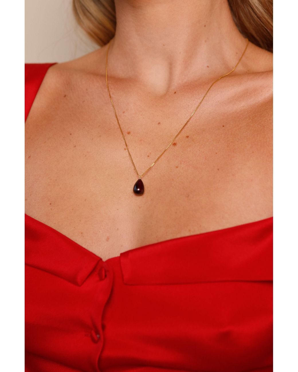 Katy Faye Multicolor January Garnet Earrings