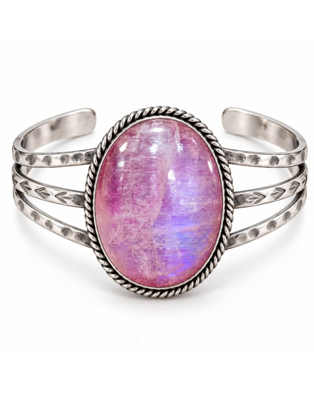 Saéa Purple Rare Moonstone Cuff Bracelet