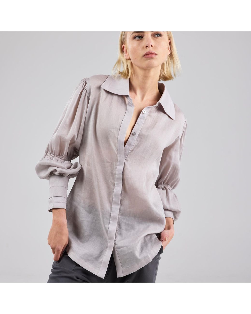 Dref Gray Neutrals Mira Shirt