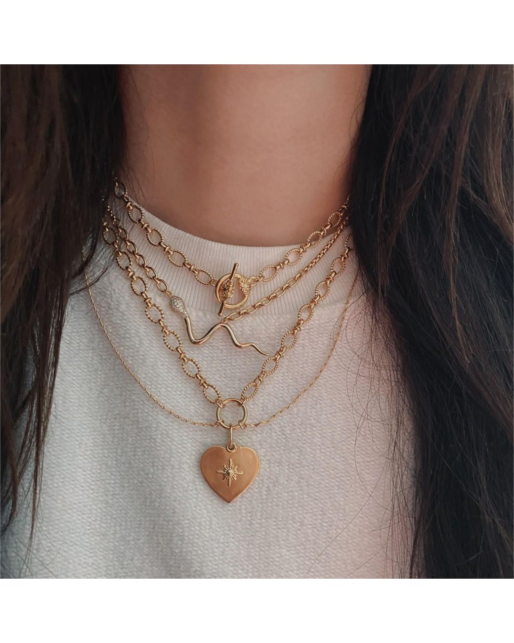 IN CAUDA VENENUM Metallic Monarchia Necklace