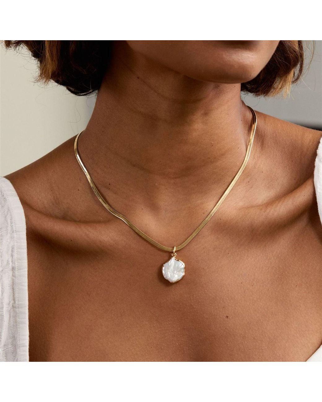 SET & STONES Metallic Serina Necklace