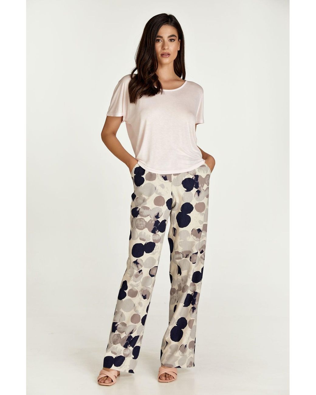 Conquista Purple Light Drape Back Top