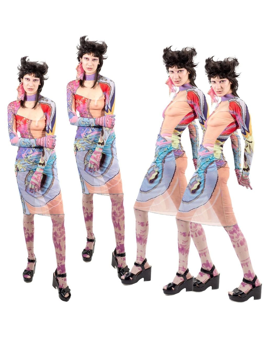 Paloma Lira Blue Acid Trip Dress