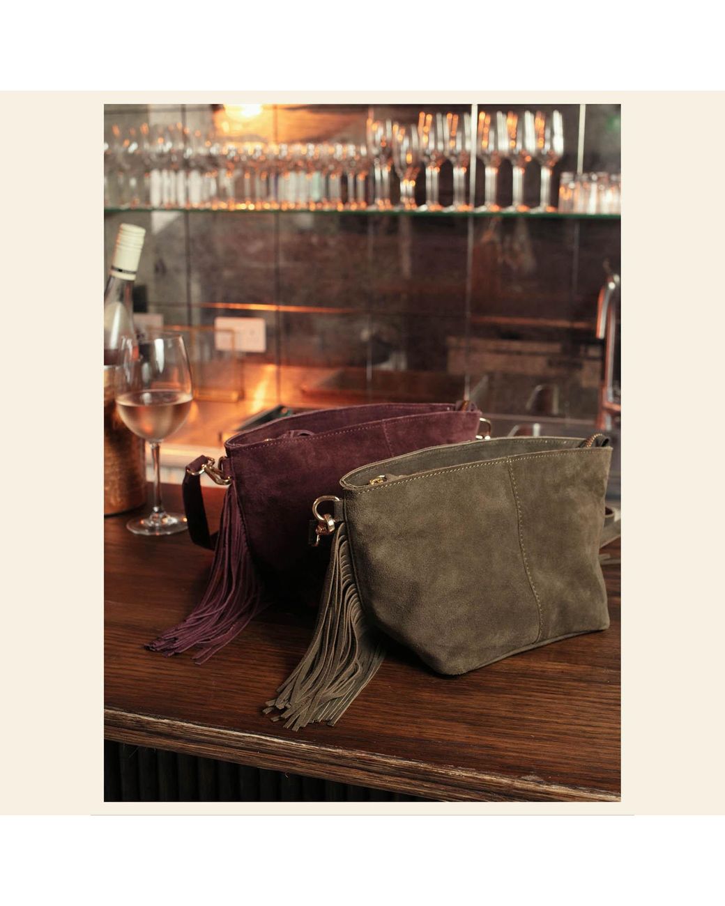 Nooki Design Green Kingston Tassle Cross Body Bag