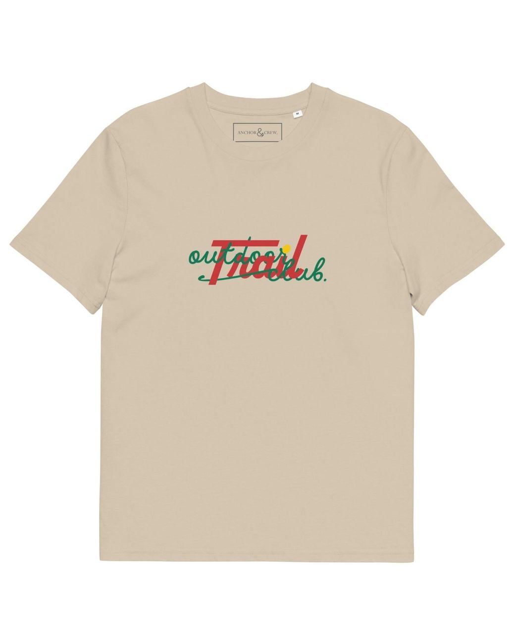 Anchor and Crew Natural Neutrals Desert Dust Outdoor Trail Club Supply Organic Cotton T-Shirt