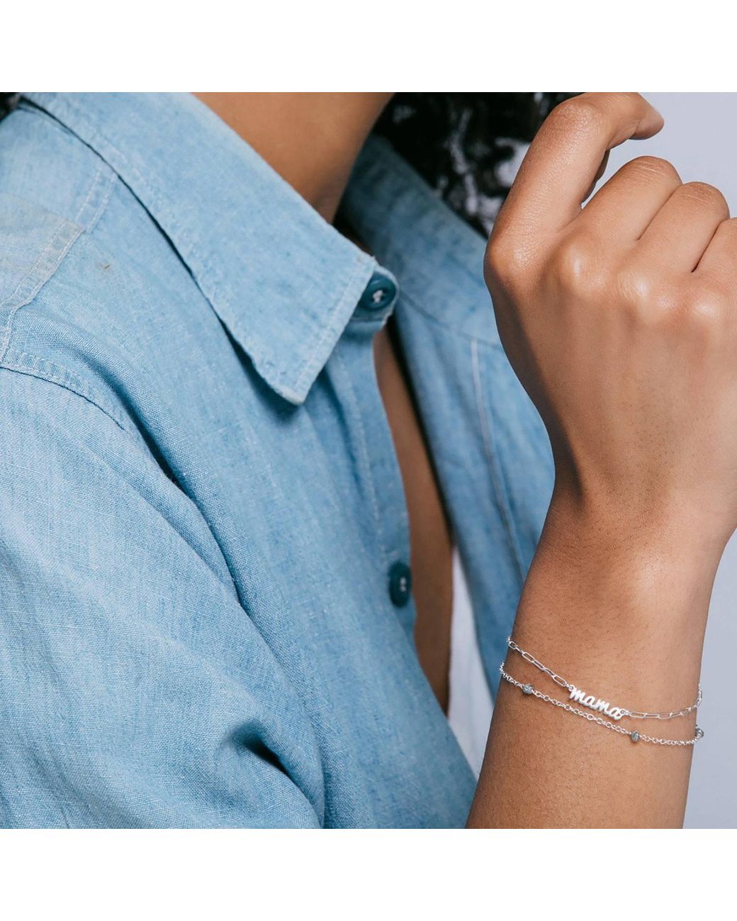 Kris Nations White Mama Bracelet Sterling