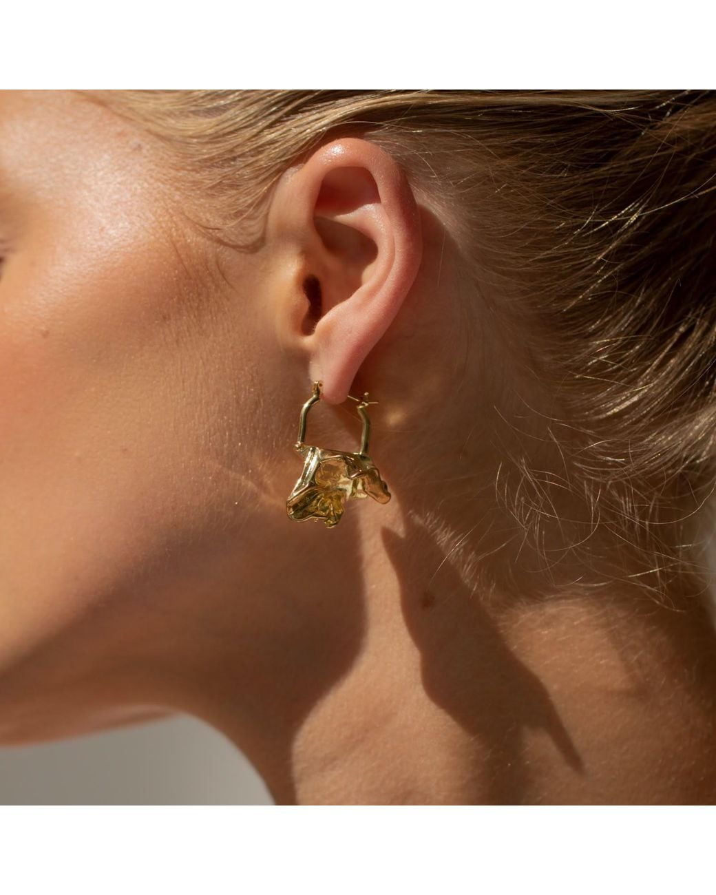 Arctic Fox & Co. Metallic Arya Molten Nugget Earrings