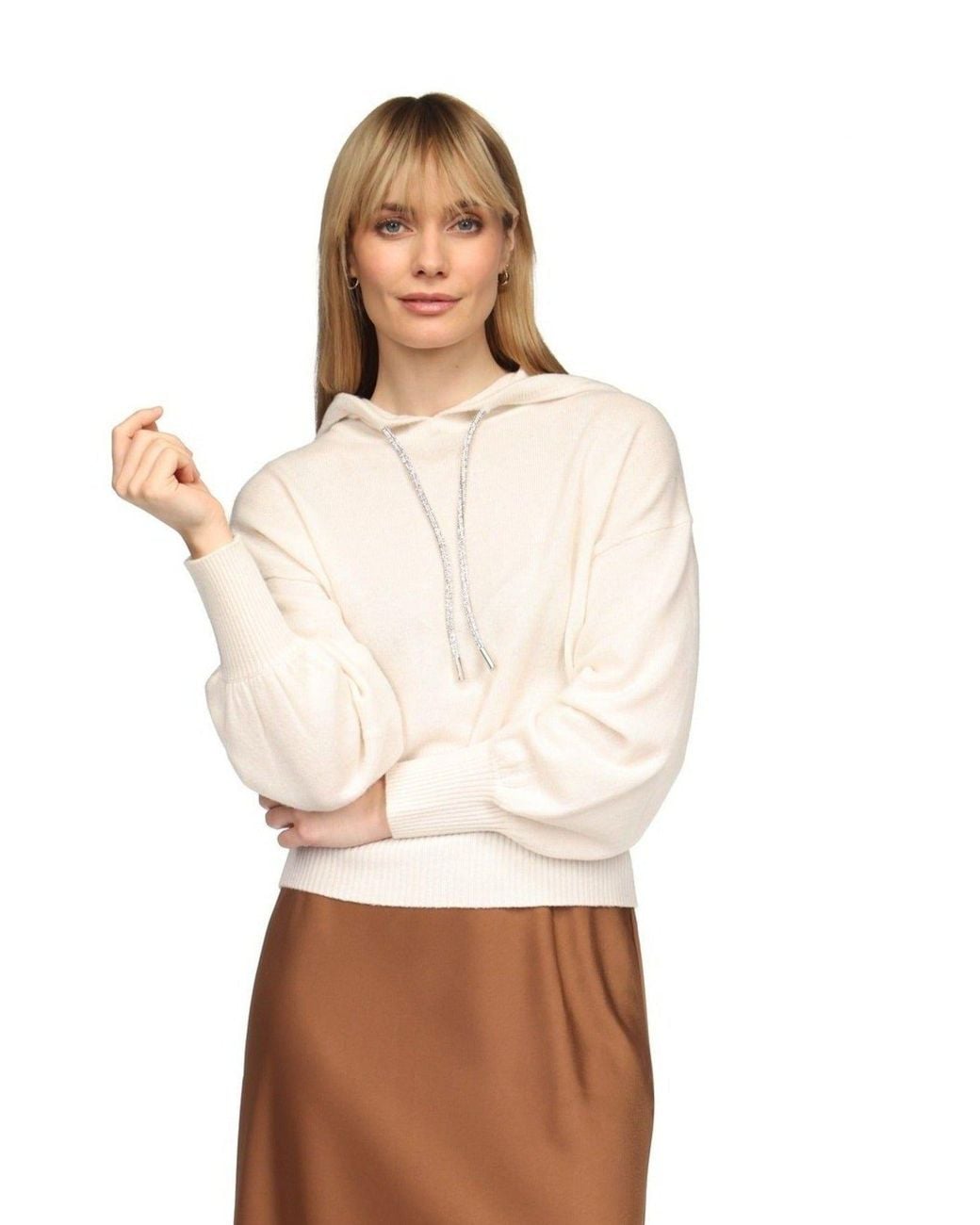 Brodie Cashmere Natural Hilary Hoodie