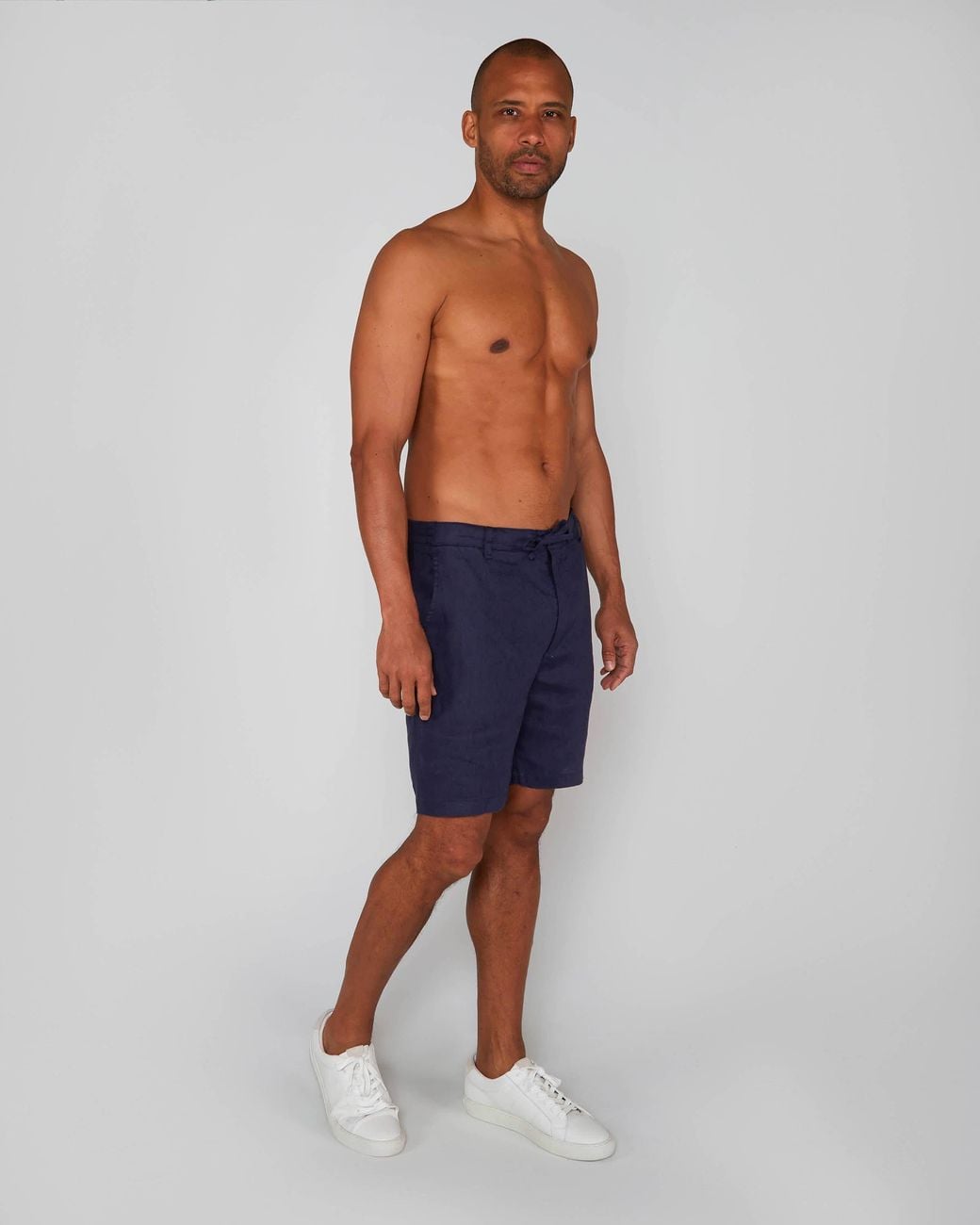 Lords of Harlech Blue Devonshire Linen Short for men