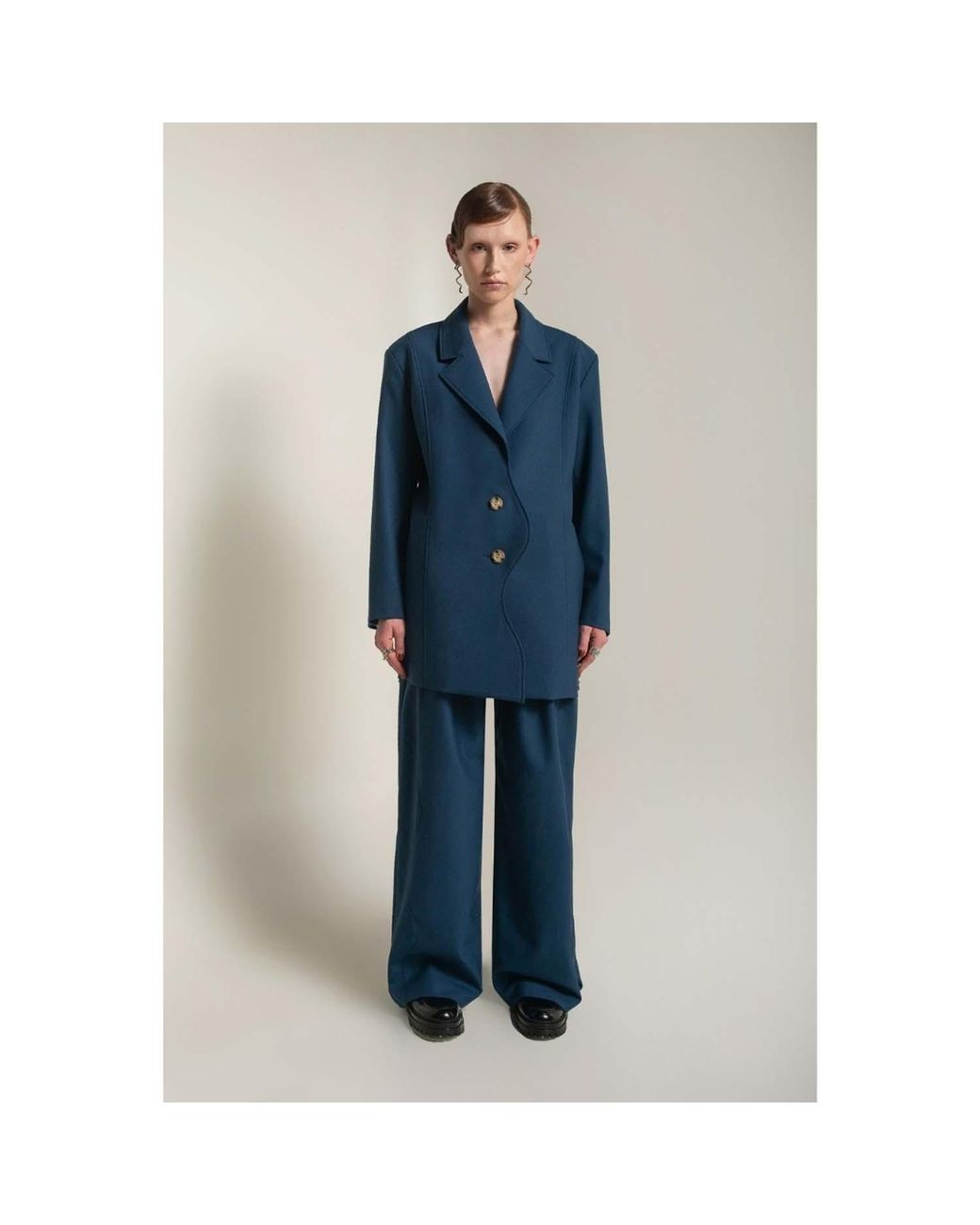 Van Brussel Blue Avery Wave Blazer