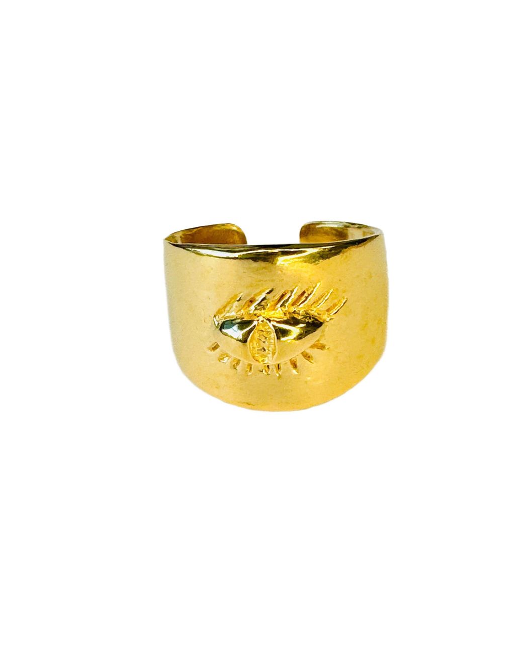 Lexi Jewelry Yellow Golden Eyelash Adjustable Ring